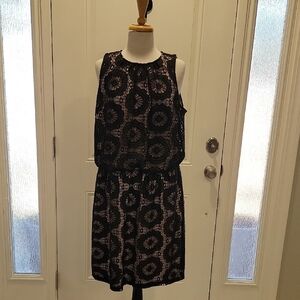 London Times Black Lace Dress